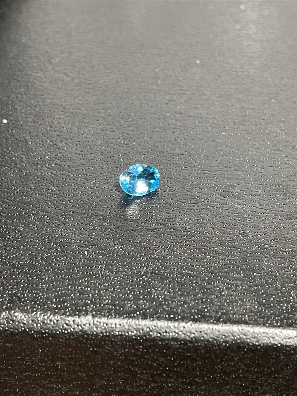 Natural Blue Zircon Oval Faceted Gemstone for Jewelry